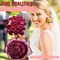 300Pieces Premade Satin Ribbon Rose Petals Half-Finished for Eternal Rose DIY Ramos Forever Flowers Bouquets Everlasting Floral,for Wedding,Anniversary,Birthday